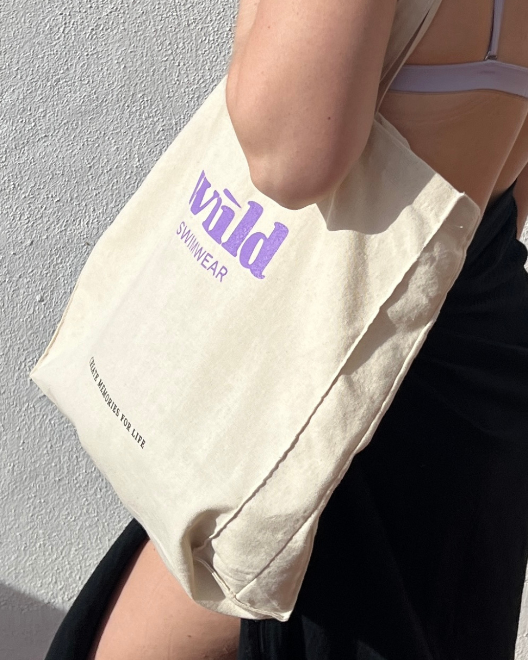 Beige Tote bag i 100% økologisk bomuld